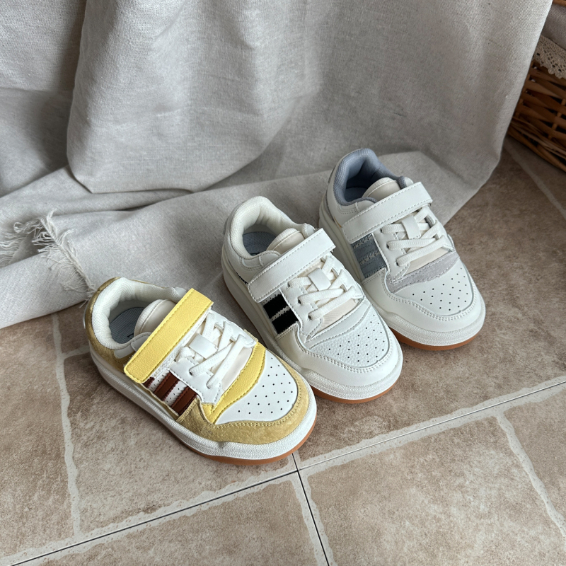 MTM mini Παιδικά Sneakers με παχιά σόλα, Unisex με Velcro, Άνω μέρος από Microfiber Leather, Καουτσούκ σόλα