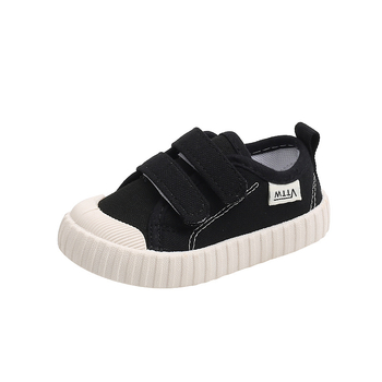 Vászon gyerekcipő Velcro-záróval, alacsony felső rész, gumitalp, EVA talpbetét, lélegző