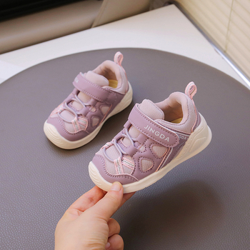 Bērnu skateboard kurpes, unisex, elpojoša sintētiskā āda, Velcro aizdare, karikatūru raksts, vecums 6–36 mēneši