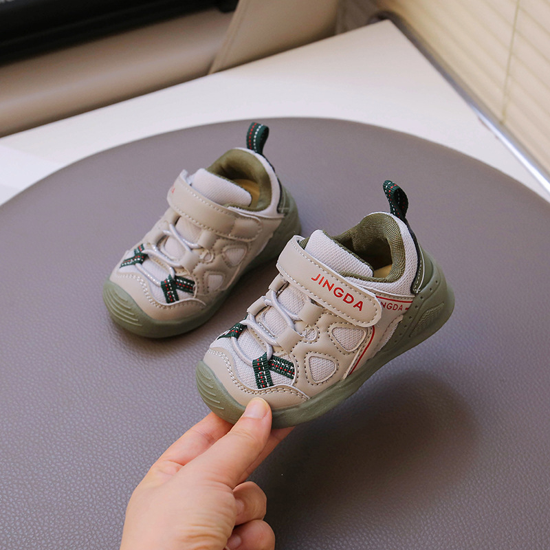 Bērnu skateboard kurpes, unisex, elpojoša sintētiskā āda, Velcro aizdare, karikatūru raksts, vecums 6–36 mēneši