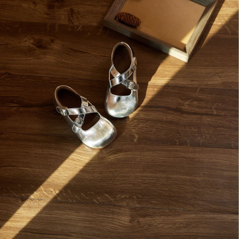 Princese sandales meitenēm, krustotas siksnas, mikrošķiedras ādas augšdaļa, Velcro aizdare, gumijas zole