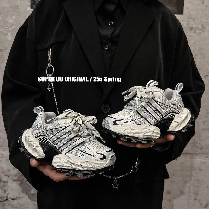 Dječje tenisice u korejskom stilu dad shoes, prozračne mrežaste tenisice, unisex, proljeće 2025