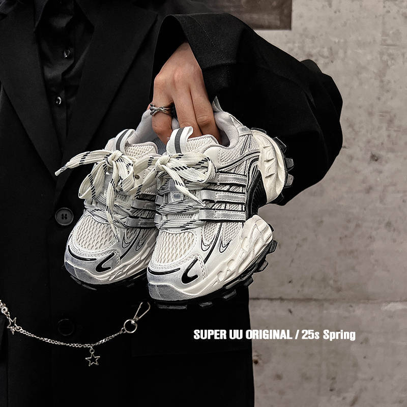 Dječje tenisice u korejskom stilu dad shoes, prozračne mrežaste tenisice, unisex, proljeće 2025