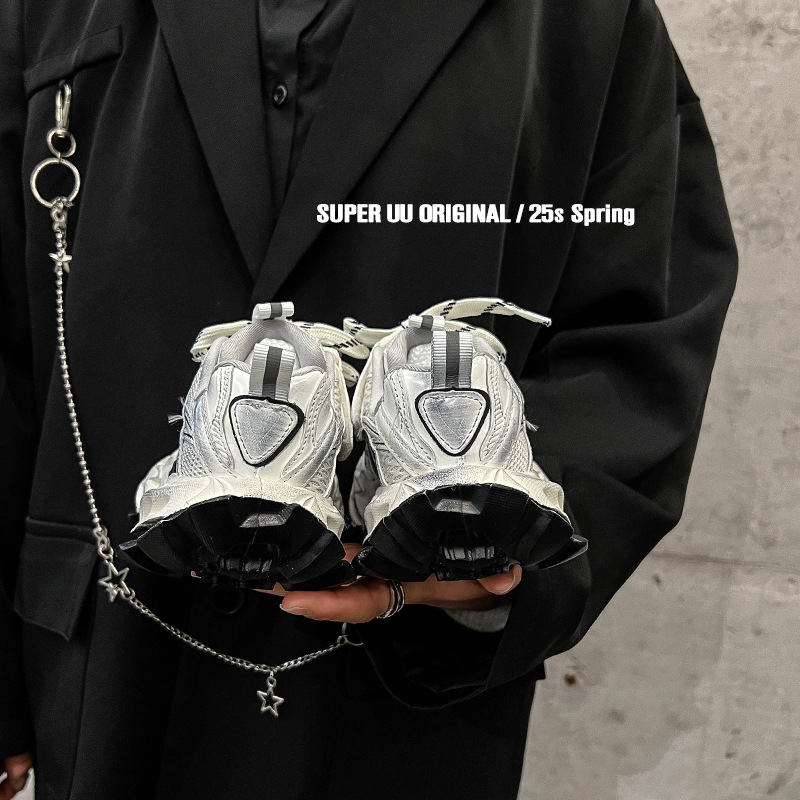 Dječje tenisice u korejskom stilu dad shoes, prozračne mrežaste tenisice, unisex, proljeće 2025