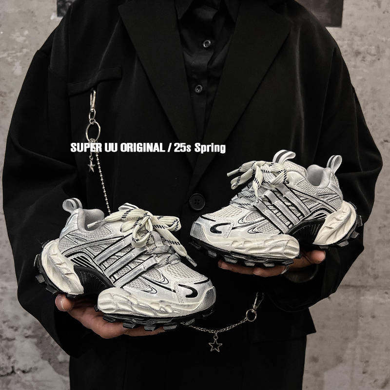 Dječje tenisice u korejskom stilu dad shoes, prozračne mrežaste tenisice, unisex, proljeće 2025