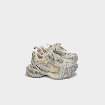 Jesenske modne dječje tenisice u stilu dad shoes sa vezicama i Velcro zatvaračem, prozračne i udobne za dječake i djevojčice, sportske cipele za nastupe i svakodnevno nošenje