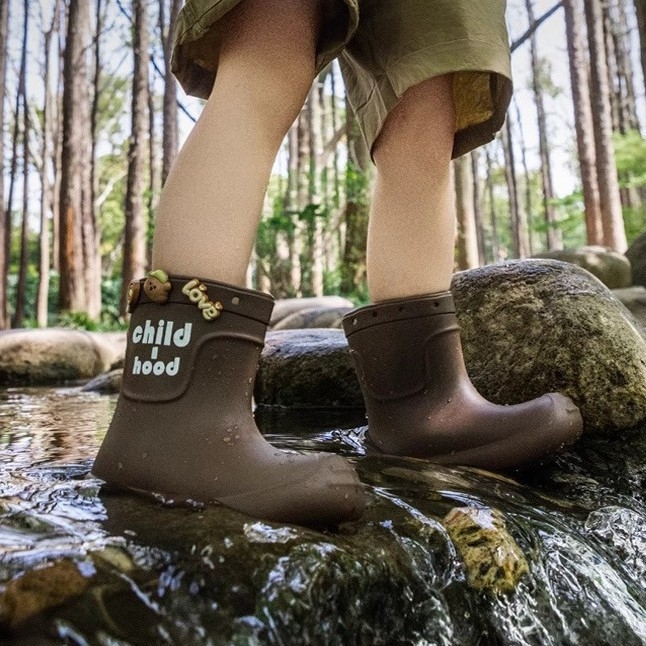 Bērnu lietus zābaki (EVA augšējā daļa; karikatūras raksts; unisex; vecums 1–16 gadi)