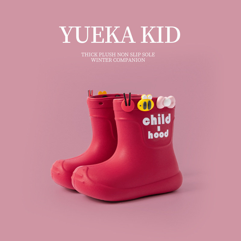 Bērnu lietus zābaki (EVA augšējā daļa; karikatūras raksts; unisex; vecums 1–16 gadi)