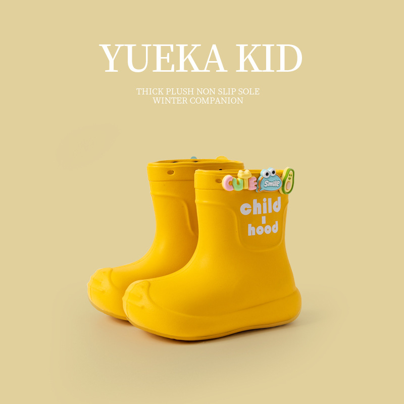 Bērnu lietus zābaki (EVA augšējā daļa; karikatūras raksts; unisex; vecums 1–16 gadi)