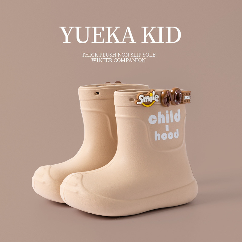 Bērnu lietus zābaki (EVA augšējā daļa; karikatūras raksts; unisex; vecums 1–16 gadi)