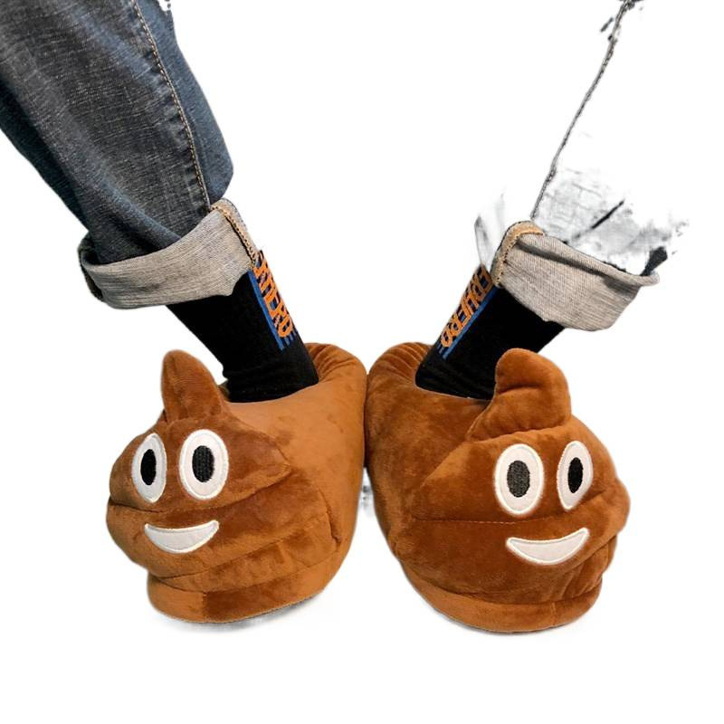 Детски памучни пантофи с забавни лица, унисекс, за деца на 1–3 г., топли, антиплъзгаща EVA подметка, закрита пета