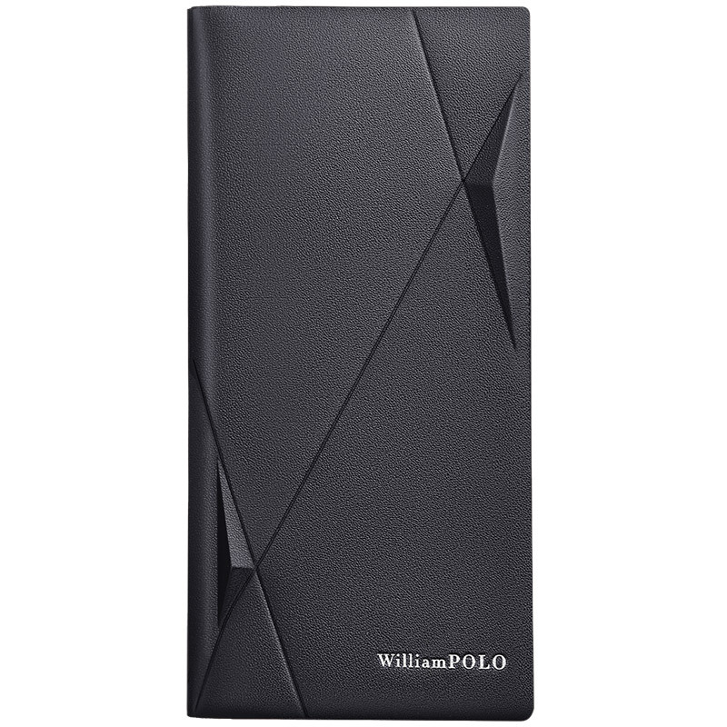 King Paul muški dugi kožni novčanik, bi-fold, gornji sloj kravlje kože, poliester podstava