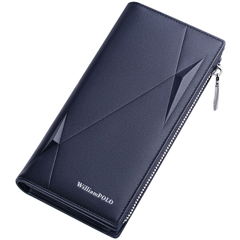 King Paul muški dugi kožni novčanik, bi-fold, gornji sloj kravlje kože, poliester podstava