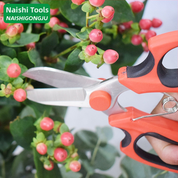 Градински ножици за подрязване на цветя, неръждаема стомана, мощни, за домашна употреба