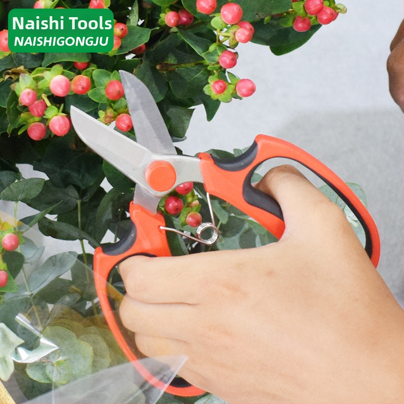 Sodininkystės žirklės iš nerūdijančio plieno, namų naudojimui, gėlių ir šakų genėjimui