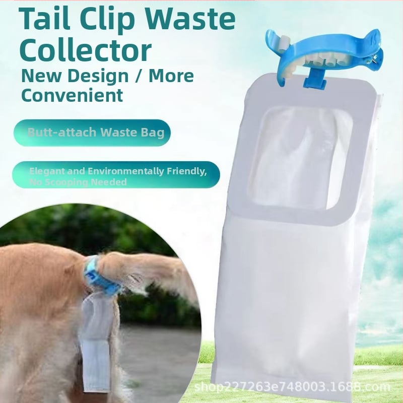 Alat za skupljanje psećeg izmeta za vanjsku upotrebu, klip za vrećicu, plastika, plosni otvor, uobičajene debljine