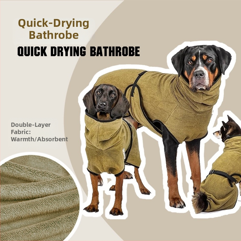 Beitong mikrofibras dzīvnieku apģērbs ar ātru žāvēšanu un absorbējošu dvieli suņiem un kaķiem