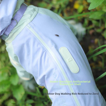 Suņa jaka, četrsezonu, neilons, regulējama, piemērota pavadiņai, soft-shell