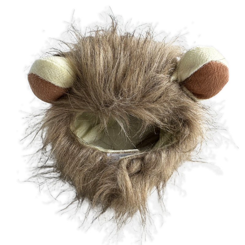 Augintinių kepurė-peruka – kačiukams ir šunims, miela karikatūrinė transformacija; medžiaga: dirbtinė pūka; pynimo tipas: plokščias pynimas; apdirbimas: tie-dye; sezonos: keturios metų laikai