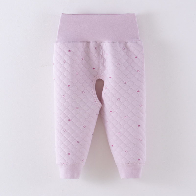 Vaikų šilti medvilniniai kelnaitės su atvira kirkšne, 100% medvilnė, A klasės saugumas, unisex, ruduo–žiema