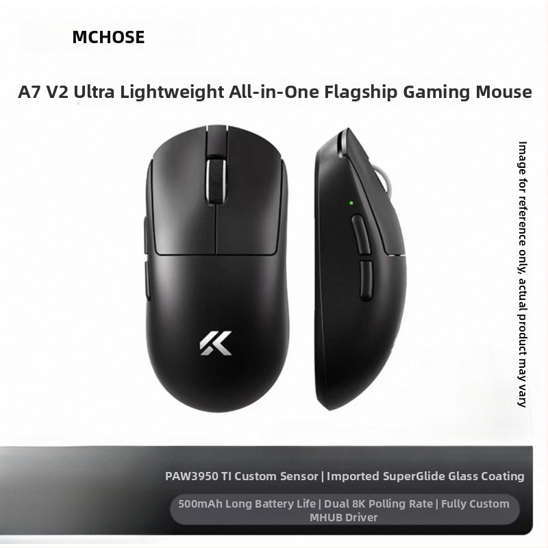 Bezvadu spēļu pele ar trim režīmiem, Bluetooth, modelis A7, 42000dpi