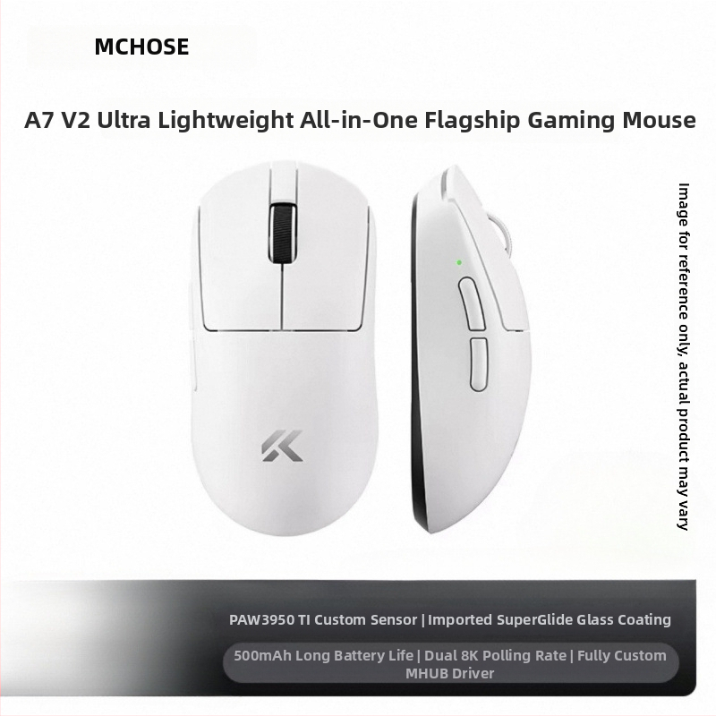 Bezvadu spēļu pele ar trim režīmiem, Bluetooth, modelis A7, 42000dpi