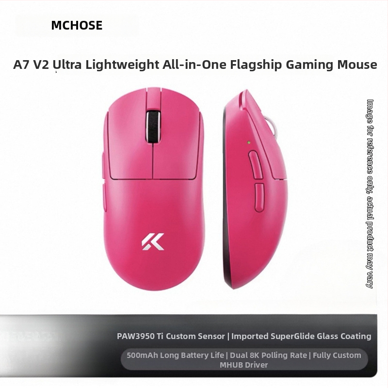 Bezvadu spēļu pele ar trim režīmiem, Bluetooth, modelis A7, 42000dpi