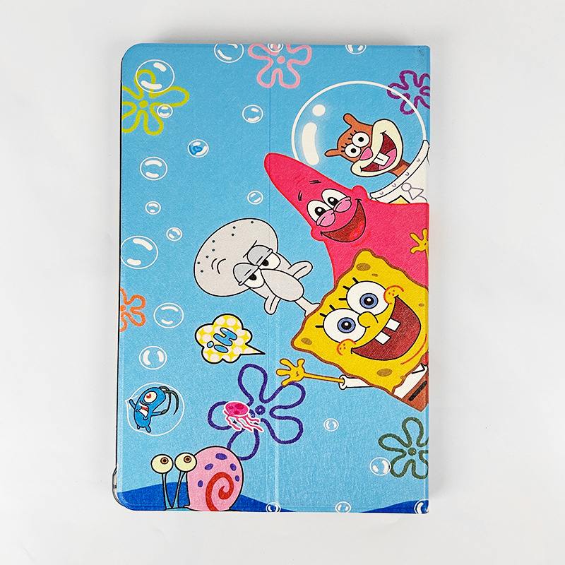 Apple iPad apsauginė dėklas – karikatūrų stiliaus, atidaromas dangtelis, PC medžiaga, prieš pirštų atspaudus, magnetinis laikiklis