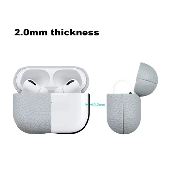 AirPods kožna zaštitna futrola Hermes Pebbled Leather, otporna na udarce, ručna izrada, tvrdi kućište, podijeljeni tip, za sve modele AirPods