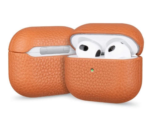 AirPods kožna zaštitna futrola Hermes Pebbled Leather, otporna na udarce, ručna izrada, tvrdi kućište, podijeljeni tip, za sve modele AirPods