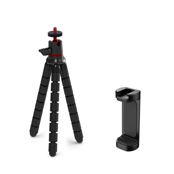 Suport pentru telefon cu trepied flexibil și Bluetooth, pentru GoPro și DJI Osmo – compatibil universal, materiale ABS/silicon/ aluminiu 5053