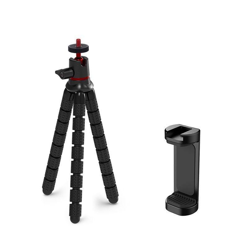 Suport pentru telefon cu trepied flexibil și Bluetooth, pentru GoPro și DJI Osmo – compatibil universal, materiale ABS/silicon/ aluminiu 5053
