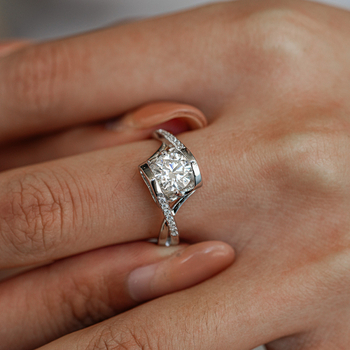 925-ös ezüst karkötő, DMY márka, geometriai stílus, gyémánt beállítás, nőknek