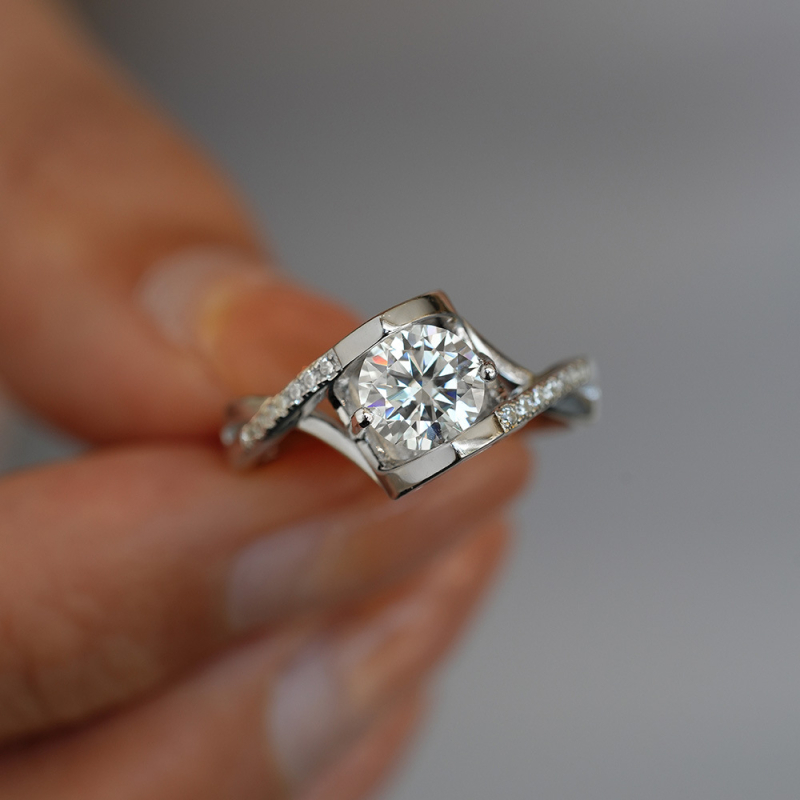 925-ös ezüst karkötő, DMY márka, geometriai stílus, gyémánt beállítás, nőknek