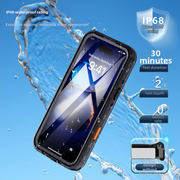 Ūdensdrošs MagSafe lietu vāciņš iPhone 14 sērijai – TPU, injekcijas formējums, triecienizturīgs, nodilumizturīgs, kritienizturīgs