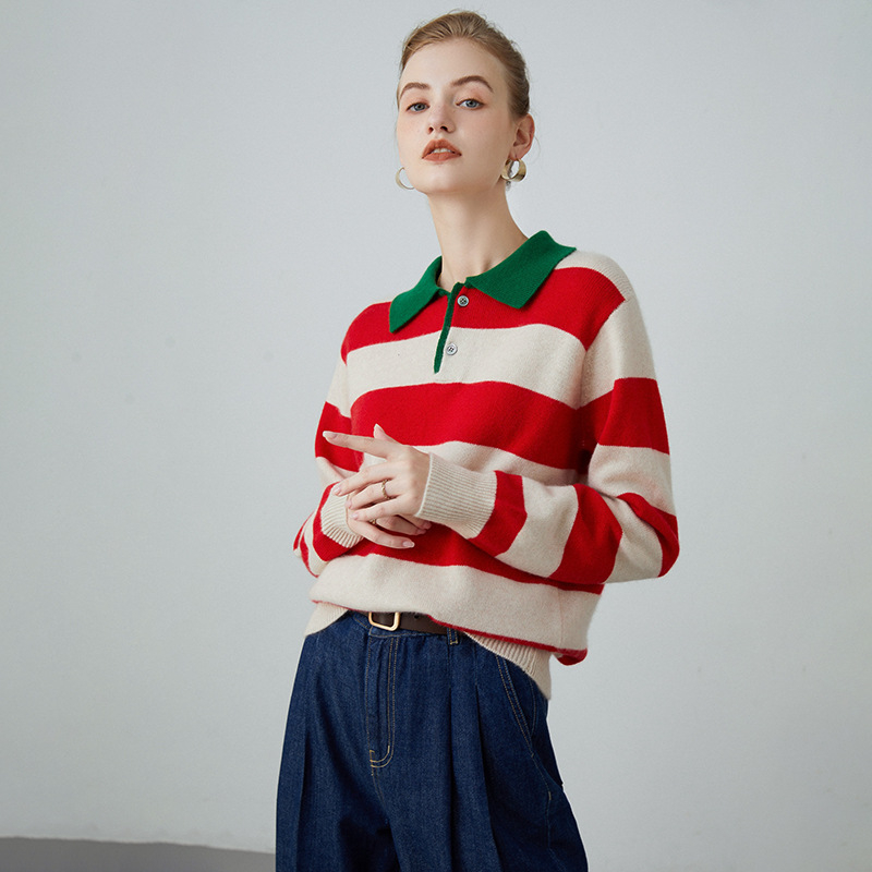 Moteriškas kašmyro mišinio megztinis, megztas mašina, laisvo stiliaus, ilgomis rankovėmis, ilgis 50–65 cm