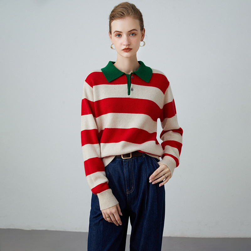 Moteriškas kašmyro mišinio megztinis, megztas mašina, laisvo stiliaus, ilgomis rankovėmis, ilgis 50–65 cm