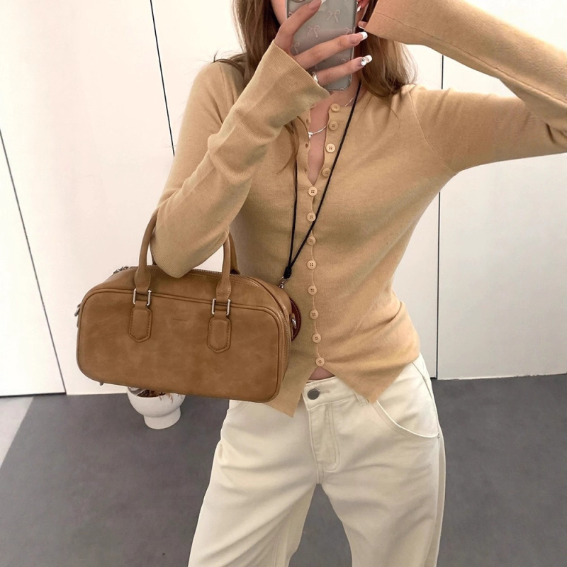 Cardigan tricotat în stil coreean pentru femei, croială slim, cu glugă, mâneci lungi, model solid (Materiale: acrilic + poliester; Model: monocrom; Guler: rotund; Sezon: toamnă 2025)