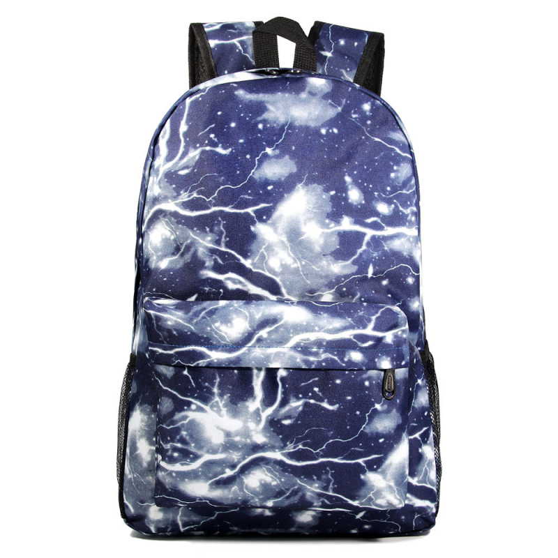 Σακίδιο με σχέδιο anime Starry Sky, ύφασμα Oxford, χωρητικότητα κάτω των 20 L, αναπνέον, αδιάβροχο, αντικλοπής, συμβατό με φορητό υπολογιστή 15 ιντσών, ιμάντες με μαξιλαράκι αερόσφυρα, αστικός μινιμαλισμός