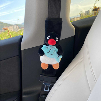 Autóöv vállvédő pingvín mintával, dekoratív autó kiegészítő, Yingyifei