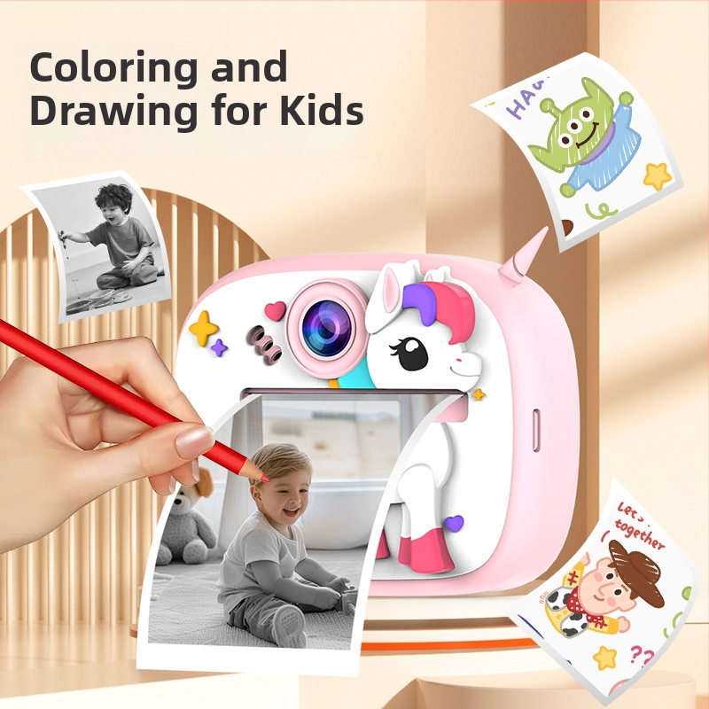 Bērnu kamera Am300 ar TF kartes atmiņu, 2.4-inch LCD, interpolācija 2400w, 1300mAh akumulators, ABS korpuss