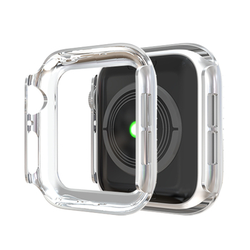Carcasă de protecție pentru Apple Watch S10/SE – diamant în dublu rând, electroplacată, carcasă PC