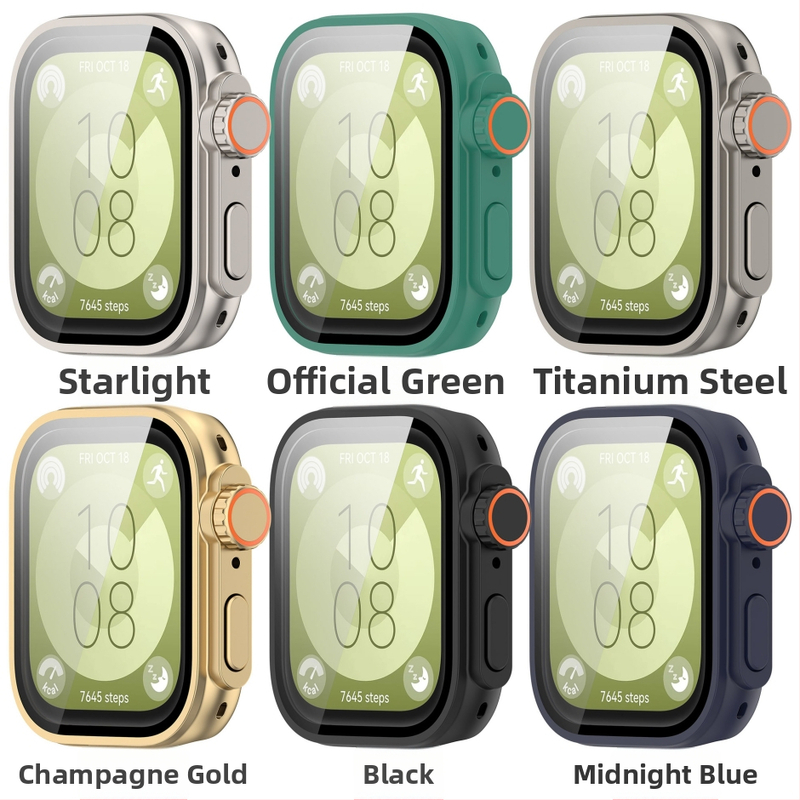 Kaitsekorpus Huawei Watch Fit3/ Fit4/ Fit4 Pro, üheosaline korpus, materjal PC + karastatud film, kaal 10 g (Fit3), 13 g (Fit4), 14 g (Fit4 Pro)