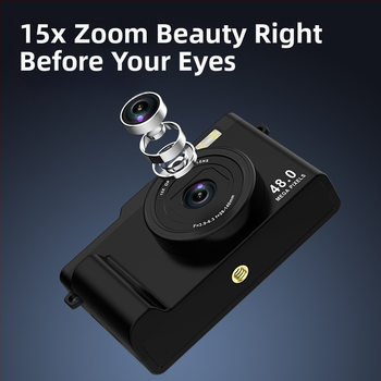 Kantav WiFi-kaamera kahekordse CMOS sensoriga, 1/1.8'' sensor, 2,4'' LCD-ekraan, TF-kaart salvestuseks, USB 2.0