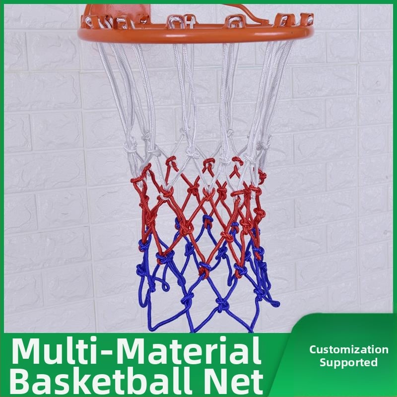 Δίχτυ μπασκέτας, τριών χρωμάτων πλεγμένο, ανθεκτικό πρότυπο, παραμετροποιήσιμο, βάρος 400 g, Zewei