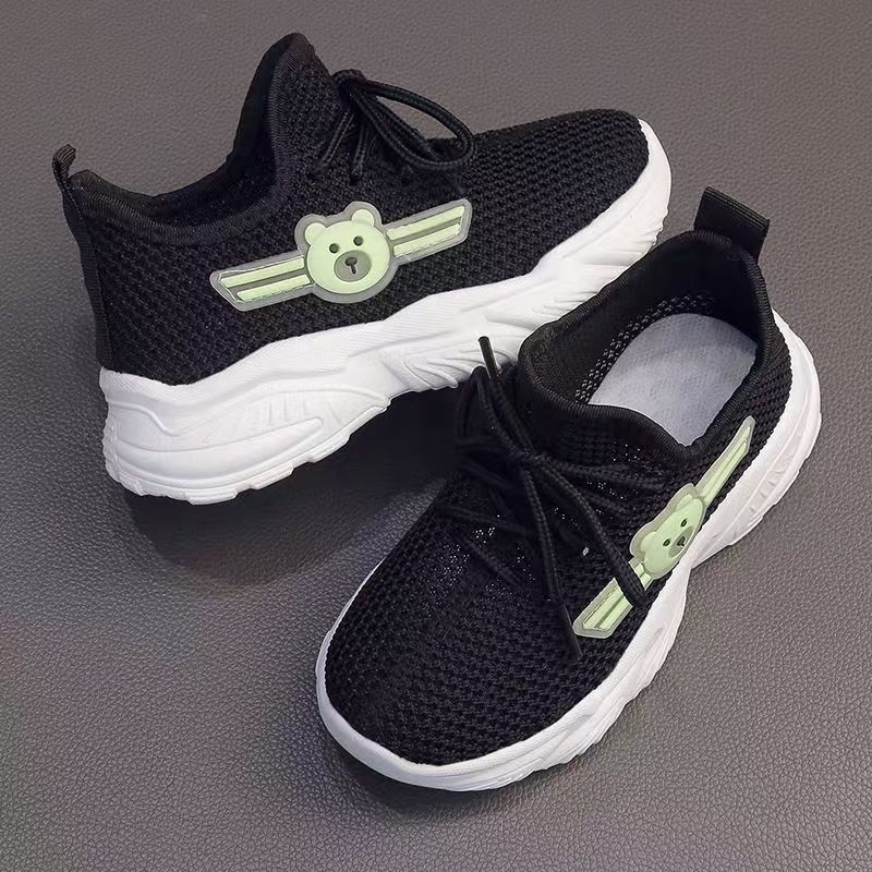 Unisex dječje mrežaste tenisice, prozračni gornji dio, vezanje šnürama, PVC đon, sportski stil, za sve sezone