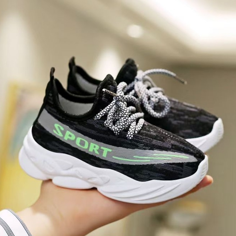 Unisex dječje mrežaste tenisice, prozračni gornji dio, vezanje šnürama, PVC đon, sportski stil, za sve sezone