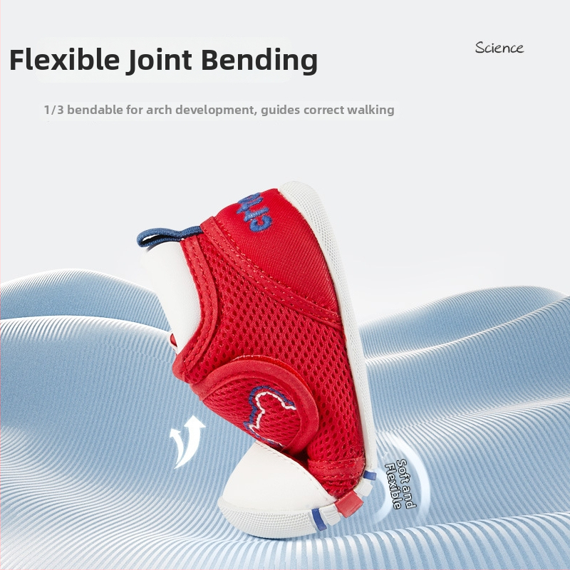 Rabbit zīdaiņu apavi — augšdaļa no tīkla, Velcro aizdare, elpojoši, pretslīdes zole, izturīgi pret nolietošanos