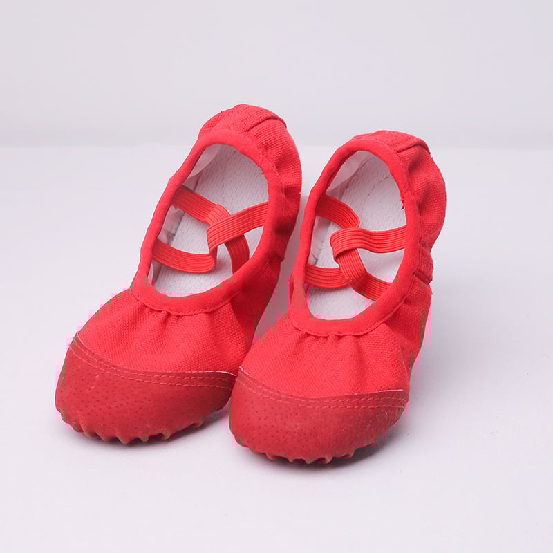 Παπούτσια χορού - Μπαλέτο, Σύγχρονος χορός, Λατινικά - Καμβά επάνω μέρος, Δερμάτινη σόλα, Unisex, Ελαφριά