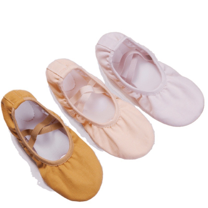 Χορευτικά Παπούτσια για Μπαλέτο και Λαϊκό Χορό, Αναπνεύσιμα και Ελαφριά, με Σόλα από Γνήσιο Δέρμα